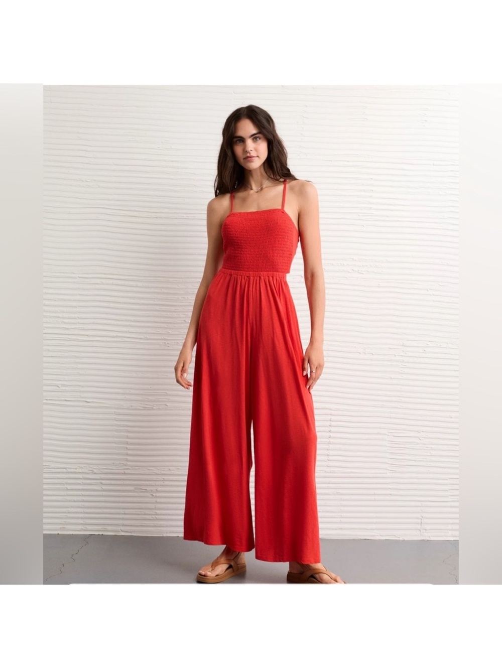 AE Sunchaser Knit Babydoll Jumpsuit